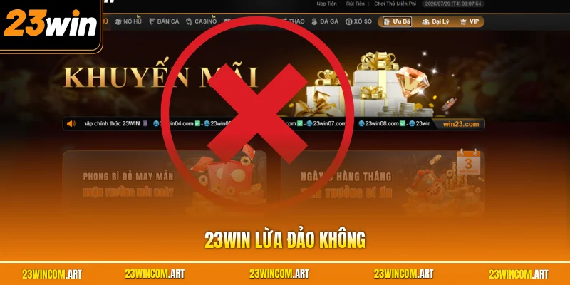 23WIN Lừa Đảo Không? Thực Hư Đánh Giá Sảnh Cược Năm 2026